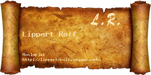 Lippert Rolf névjegykártya